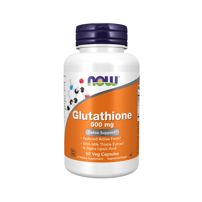NOW - Glutathion 500 mg avec silymarine et ALA | 60 capsules