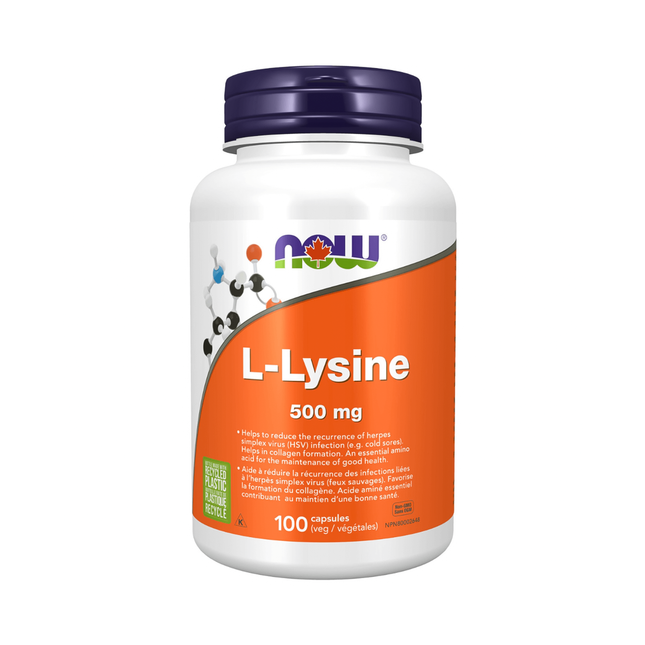 NOW - L-Lysine 500mg | 100 capsules