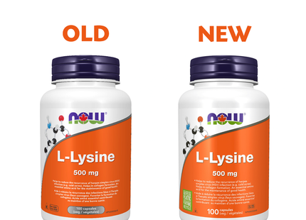 NOW - L-Lysine 500 mg | 100 Veg Capsules