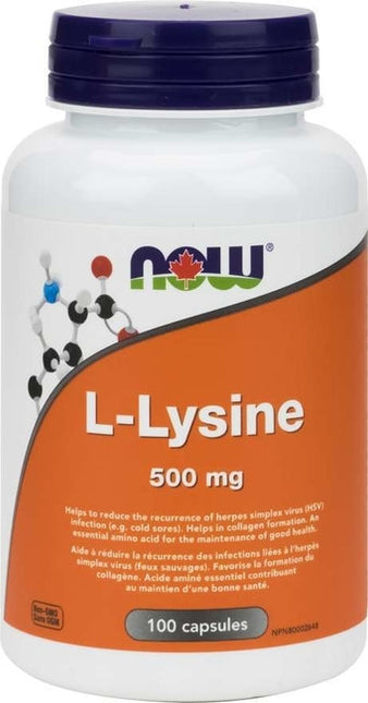MAINTENANT L-Lysine 500mg | 100 capsules