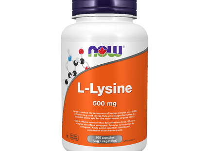 NOW L-Lysine 500mg | 100 Caps