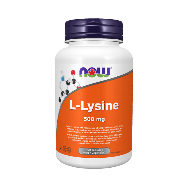 NOW L-Lysine 500mg | 100 Caps