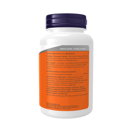 NOW - L-Lysine 1000 mg | 100 Tablets