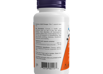 NOW - L-Methionine 500 mg | 100 Capsules