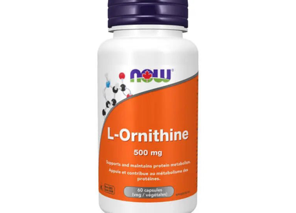 NOW - L-Ornithine 500 mg | 60 Capsules