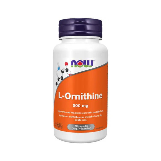 NOW - L-Ornithine 500 mg | 60 Capsules
