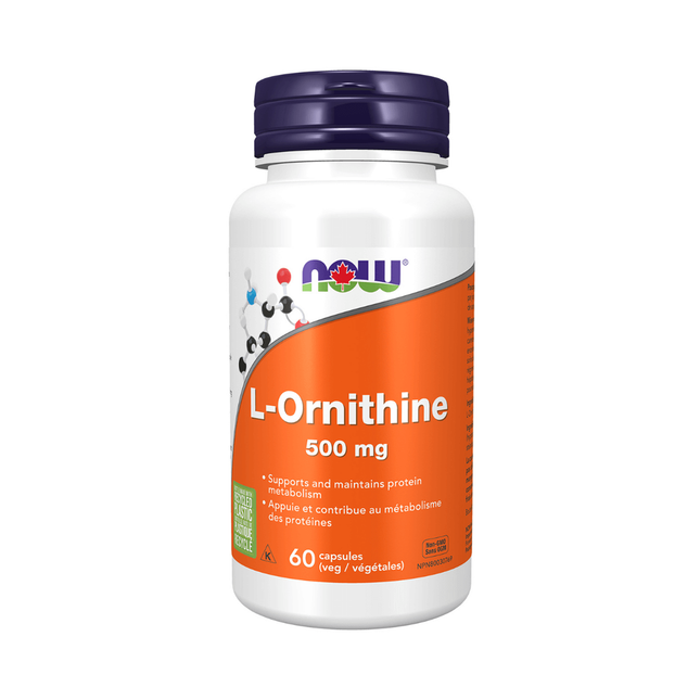 NOW - L-Ornithine 500 mg | 60 Veg Capsules
