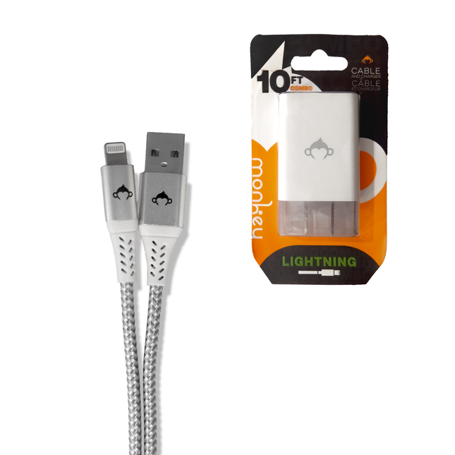 Monkey - 10FT Combo Cable & Charger Lightning