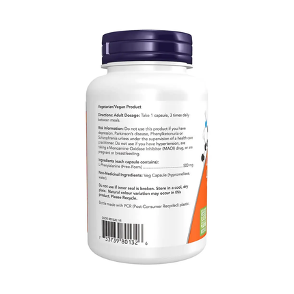 NOW - L-Phenylalanine 500 mg | 120 Veg Capsules