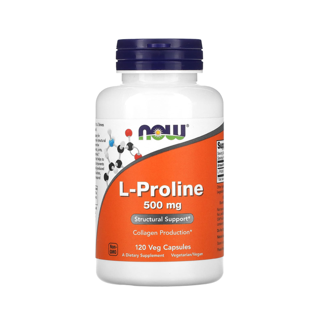 NOW - L-Proline 500 mg | 120 Capsules