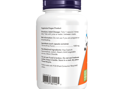 NOW - Taurine 1000 mg | 100 gélules