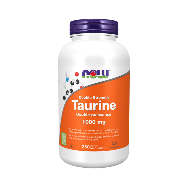 NOW - Double Strength Taurine 1,000 mg | 250 Veg Capsules