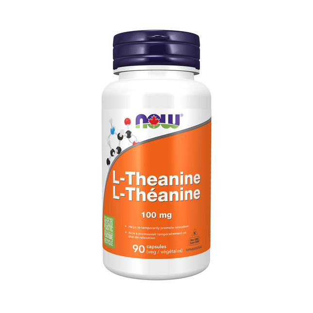 NOW L-Théanine 100 mg Capsules | 100 Gélules