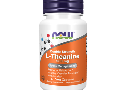NOW - L-Theanine 200 mg with Inositol 100 mg | 60 Capsules
