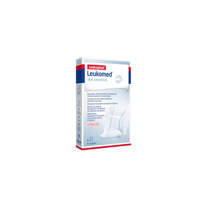 Leukomed - Pansement stérile pour peau sensible 5 x 7,2 | Paquet de 5