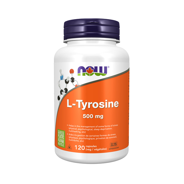 NOW L-Tyrosine 500 mg | 120 capsules