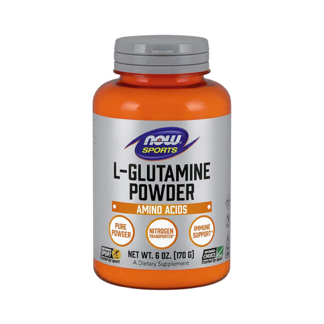 NOW - Poudre de L-Glutamine pure | 454 g