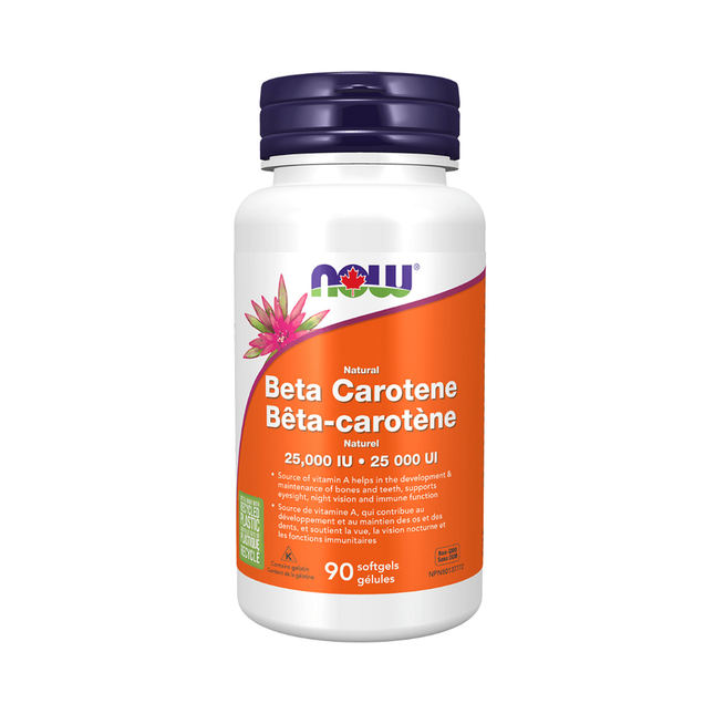 NOW - Beta Carotene 25,000 IU | 90 Softgels