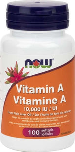 NOW Vitamin A 10 000 IU | 100 Softgels