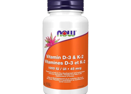 NOW Vitamin D3 & K2 | 120 Caps