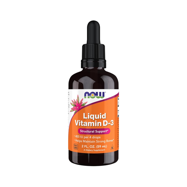 NOW - Gouttes liquides de vitamine D-3 pour enfants 100 UI | 60 ml