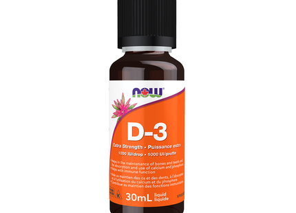 NOW - Vitamin D-3 Extra Strength - 1000 IU/Drop | 30ml