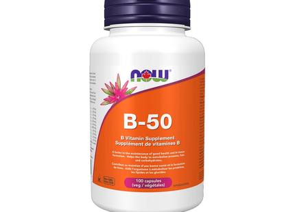 NOW Supplément de vitamine B-50 | 100 Gélules