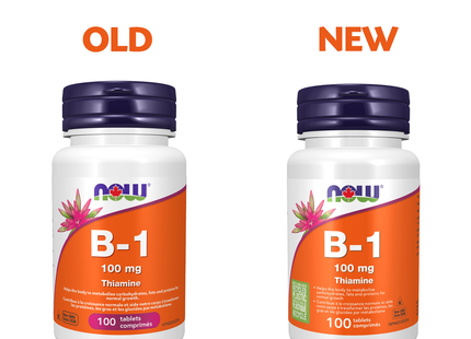 NOW Vitamine B-1 100 mg | 100 pastilles à croquer