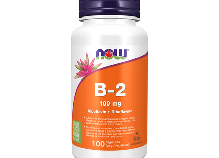 NOW - Vitamin B2 100mg | 100 Caps