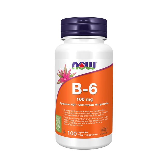 NOW - Vitamin B6 100 mg | 100 Veg Capsules