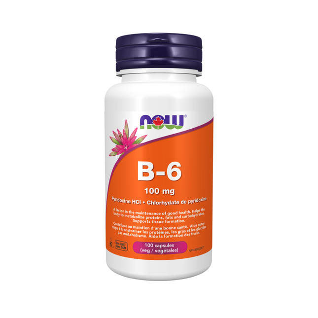 NOW Vitamine B6 100 mg | 100 capsules