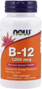 NOW Vitamin B-12 1000mg | 250 Chewable Lozenges