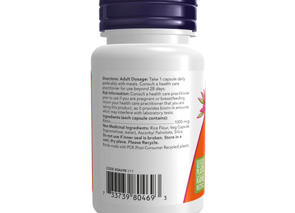 NOW - Biotine 1000 mg | 100 capsules