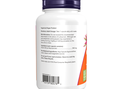 NOW - NAC Niacinamide 500 mg | 100 capsules