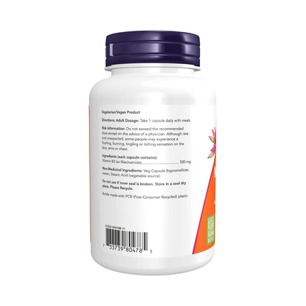 NOW - NAC Niacinamide 500 mg | 100 capsules