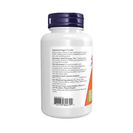 NOW - Biotin 10000 mcg | 120 Caps