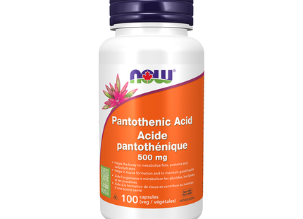 NOW - Acide pantothénique 500 mg | 100 capsules