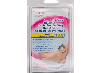 Pedifix - Visco-Gel Silicone Moleskin Protective Padding | 2 Count
