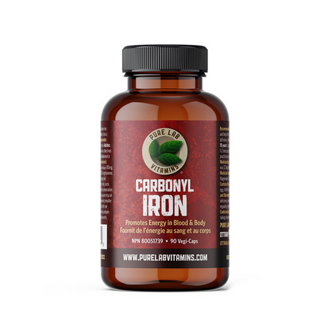 Pure Lab - Carbonyl Iron Dietary Vitamins | 90 Vegan Capsules