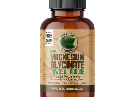 Pure Lab - Pure Magnesium Glycinate Powder 200 g  | 250 Scoops*