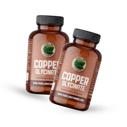 2-PACK! Pure Lab - Copper Glycinate 1 mg | 60 Capsules