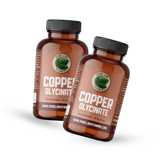 2-PACK! Pure Lab - Copper Glycinate 1 mg | 60 Capsules