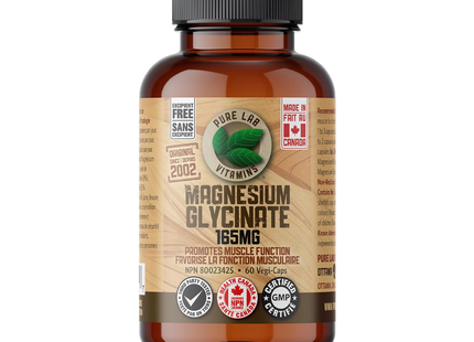 Pure Lab - Magnesium Glycinate 165mg, Excipient Free | 60 Capsules