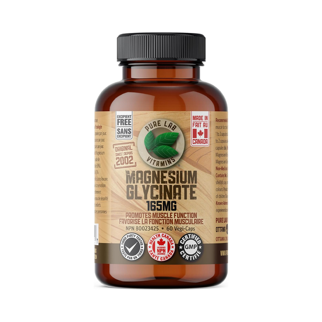 Pure Lab - Magnesium Glycinate 165mg, Excipient Free | 60 Capsules