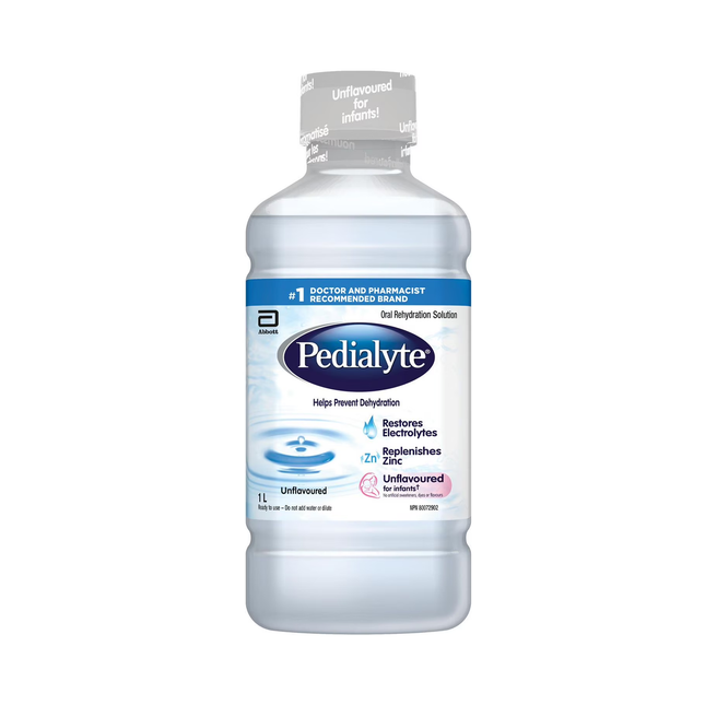 Pedialyte - Solution de réhydratation orale sans saveur | 1 L