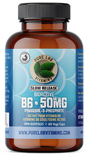 *Pure Lab Vitamins - Slow Release Bioactive Vitamin B6 | 60 Vegi-Caps