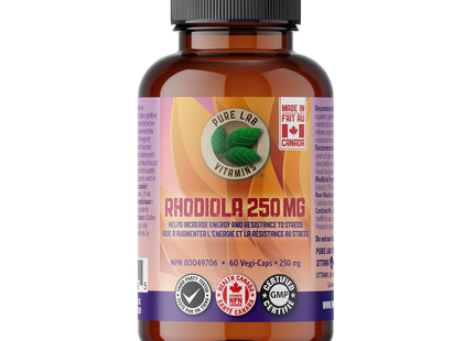 Pure Lab - Rhodiola 250mg | 60 Capsules