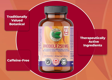 Pure Lab - Rhodiola 250mg | 60 Capsules