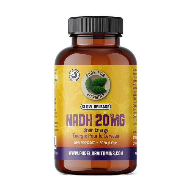 Pure Lab - NADH 20 MG à libération lente | 60 capsules végétales