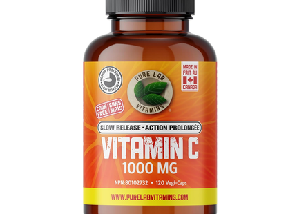 Pure Lab - Capsules de vitamine C à libération lente 1000 mg | 120 capsules